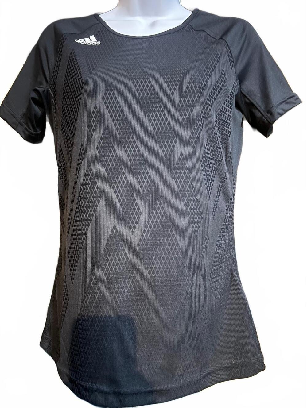 Womens Adidas Quickset Volleyball Jersey Black Shoulder Cut Outs-NWT- Size Small